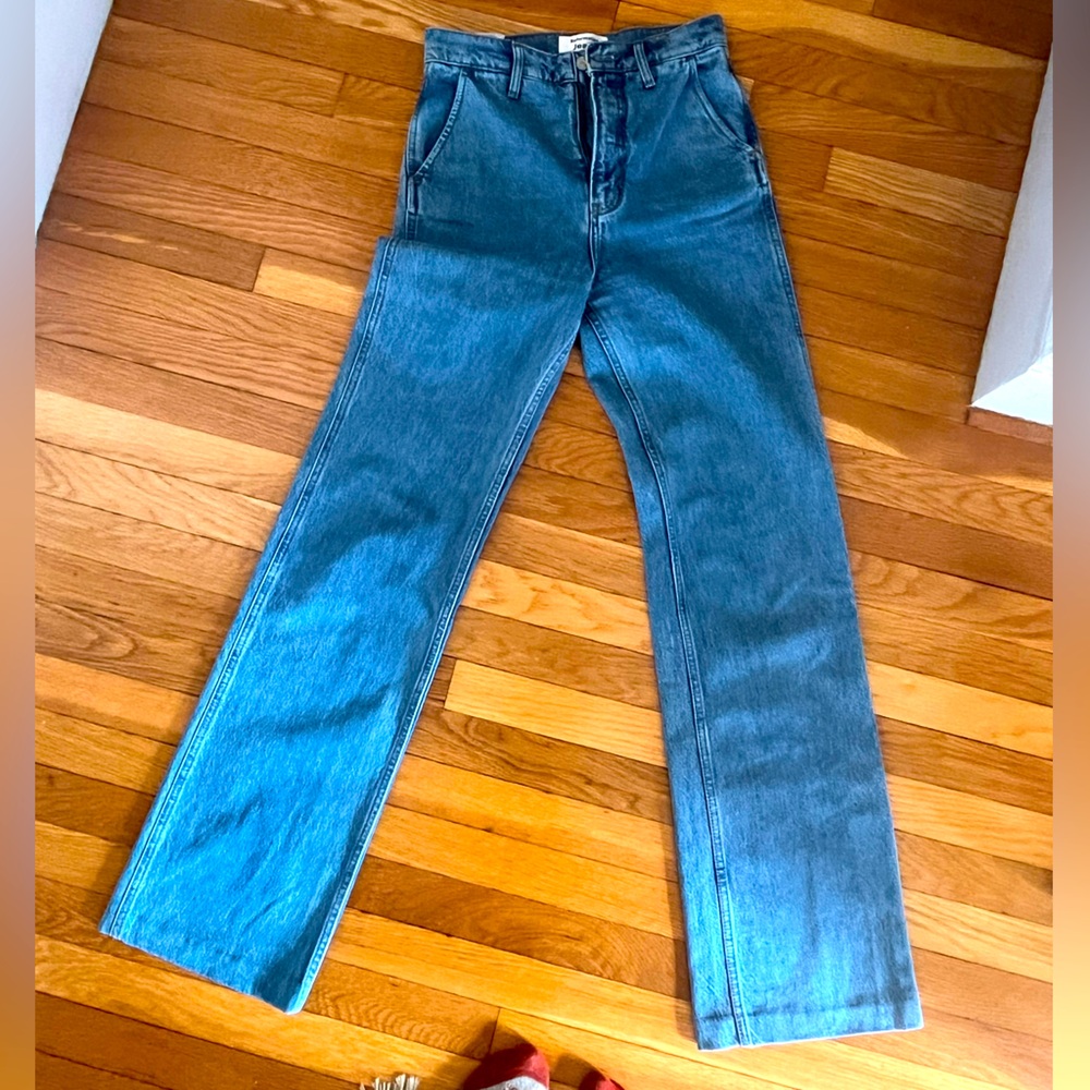 Reformation trouser jeans. Size 26, 33.5 in inseam. Great condition - worn once!